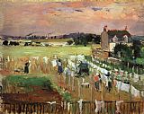Berthe Morisot Hanging out the Laundry to Dry painting